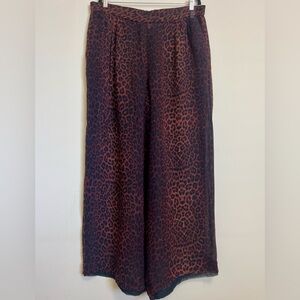 Worth 100% Silk Sheer Animal Print Pants – Size 12